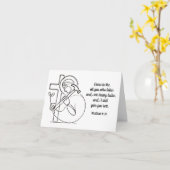 Matthew 11:28 All you Who Labor Scripture Karte (Gelbe Blume)