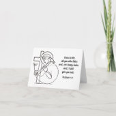 Matthew 11:28 All you Who Labor Scripture Karte (Vorderseite)