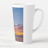 Matthew 11:28 Bibel Verse Palmen Sonnenuntergang Milchtasse (Rechts)