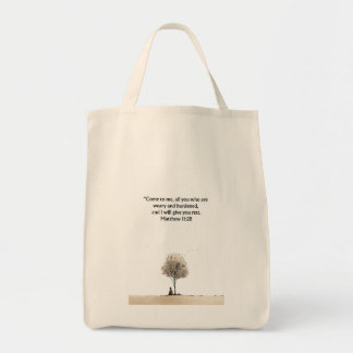 Matthew 11:28 Christian Tote Bag | Faith Gift Bag Tragetasche