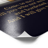 Matthew 11:28 fotodruck (Ecke)