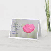 Matthew-11:28 Gruß-Karte