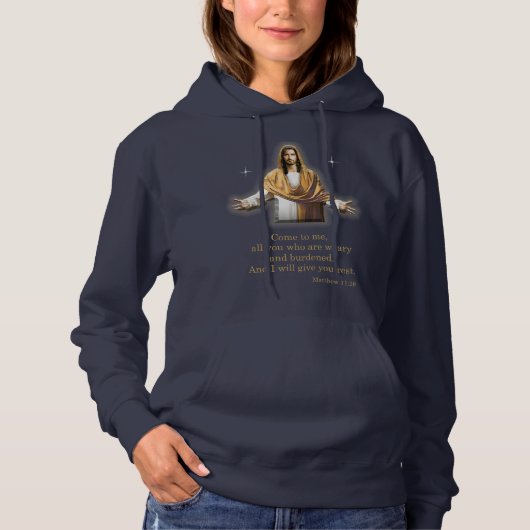 Matthew 11:28 hoodie (Vorderseite)