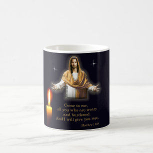 Matthew 11:28 kaffeetasse