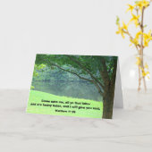 Matthew-11:28 Karte (Gelbe Blume)