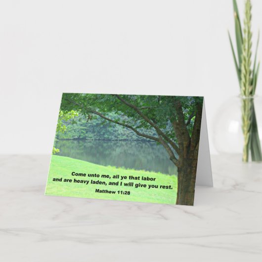 Matthew-11:28 Karte (Vorderseite)