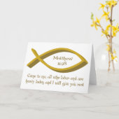 Matthew-11:28 Karte (Gelbe Blume)