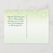 Matthew 11:28 Komm zu mir, ich werde dir Erholung  Postkarte (Rückseite)