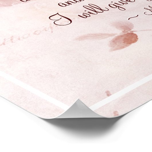 Matthew 11:28 Kommt zu mir alle, die müde sind, fl Poster (Ecke)