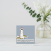 Matthew 11:28 Leuchtturm Quadratische Visitenkarte (Stehend Vorderseite)