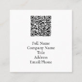 Matthew 11:28 Leuchtturm Quadratische Visitenkarte (Rückseite)