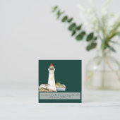 Matthew 11:28 Leuchtturm Quadratische Visitenkarte (Stehend Vorderseite)