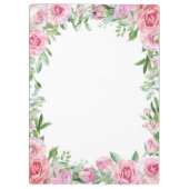 Matthew 11:28 Motivierend Bibelverse Rose Klemmbrett (Rückseite)