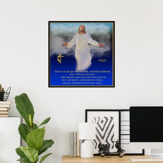 Matthew 11:28 Poster (Heimbüro)