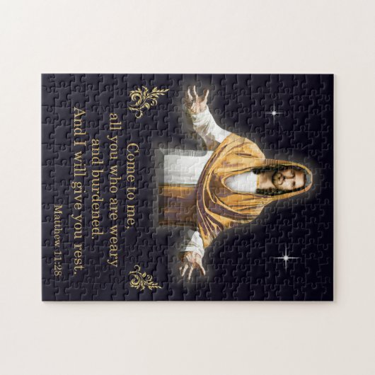 Matthew 11:28 puzzle (Horizontal)