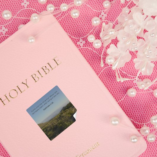 Matthew 11:28 Sticker – Desert Faith Collection