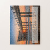 Matthew 11:28 Sunset Pier Puzzle (Vertikal)