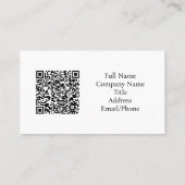 Matthew 11:28 Three Crosses Sunset QR-Code Visitenkarte (Rückseite)