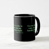 Matthew 11:30 KJV Bible Scripture Zwei-Tone-Tasse Tasse (VorderseiteRechts)
