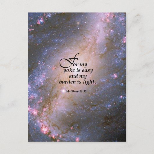 Matthew 11:30 postkarte (Vorderseite)