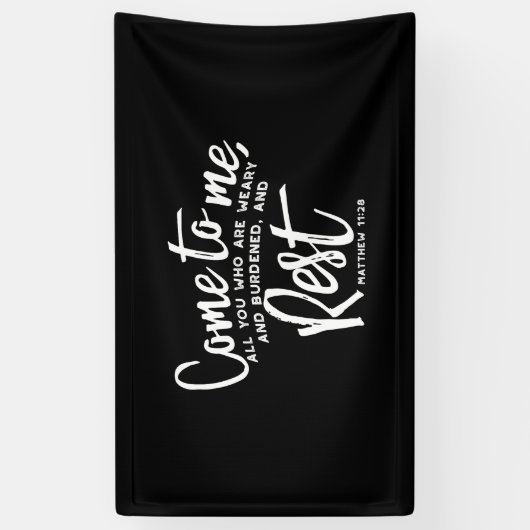 Matthew 11 Bibelverse Banner (Vertikal)