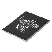 Matthew 11 Bibelverse Notizblock (Rotiert)