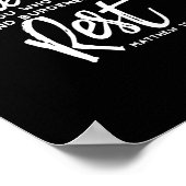 Matthew 11 Bibelverse Poster (Ecke)