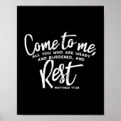 Matthew 11 Bibelverse Poster (Vorne)