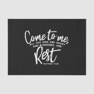 Matthew 11 Bibelverse Seidenpapier