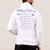 Matthew 11 Custom Graphics Zip Hoodie (Rückseite)