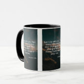 Matthew 12:36 KJV Bible Verse Pic Zwei-Tonen-Tasse Tasse (Vorderseite Links)