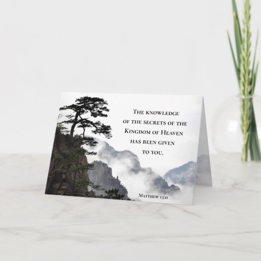 Matthew 13:11 Geheimnisse des Königreichs Himmels Karte (Vorderseite)