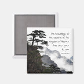 Matthew 13:11 Geheimnisse des Königreichs Himmels Magnet (Vorderseite/Rückseite)