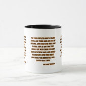 Matthew 13:15 KJV Bibelverse Zwei-Tone Tasse (Zentrum)