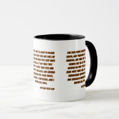 Matthew 13:15 KJV Bibelverse Zwei-Tone Tasse (VorderseiteRechts)