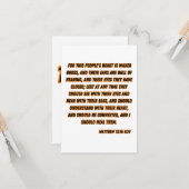 Matthew 13:15 KJV Bible Verse Gruß Karte (Vorderseite/Rückseite Beispiel)