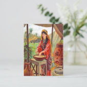 Matthew 13:33 Parable About Hefe Postcard Postkarte (Stehend Vorderseite)