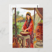 Matthew 13:33 Parable About Hefe Postcard Postkarte (Vorne/Hinten)