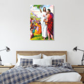 Matthew 14:13-21 Jesus Füttre 5000 Männer Leinwand (Insitu (Schlafzimmer))