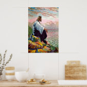 Matthew 14:22-23 Jesus Prays von sich Poster (Küche)