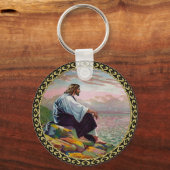 Matthew 14:22-23 Jesus Prays von sich selbst durch Schlüsselanhänger (Vorderseite)