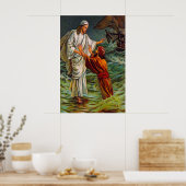 Matthew 14:28-33 Herr, Rett mir Poster (Küche)