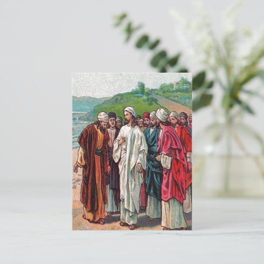 Matthew 16:13-14 , der Männer sagt, ich sei Postka Postkarte (Stehend Vorderseite)