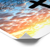 Matthew 16:24 Bibelschrift Kunst drucken Poster (Ecke)