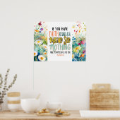 Matthew 17:20 Der Glaube als Senf-Bibelverse Poster (Küche)