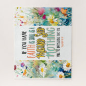 Matthew 17:20 Der Glaube als Senf-Bibelverse Puzzle (Vertikal)