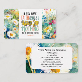 Matthew 17:20 Der Glaube als Senf-Bibelverse Visitenkarte