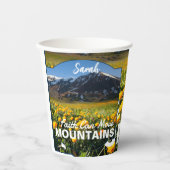 Matthew 17:20 Der Glaube kann Berge nach Maß beweg Pappbecher (Vorderseite)