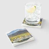 Matthew 17:20 Der Glaube kann Berge nach Maß beweg Steinuntersetzer (Seitenansicht)