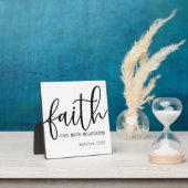 Matthew 17:20 Faith Bible Verse Bauernhof Zeichen Fotoplatte (InSitu)